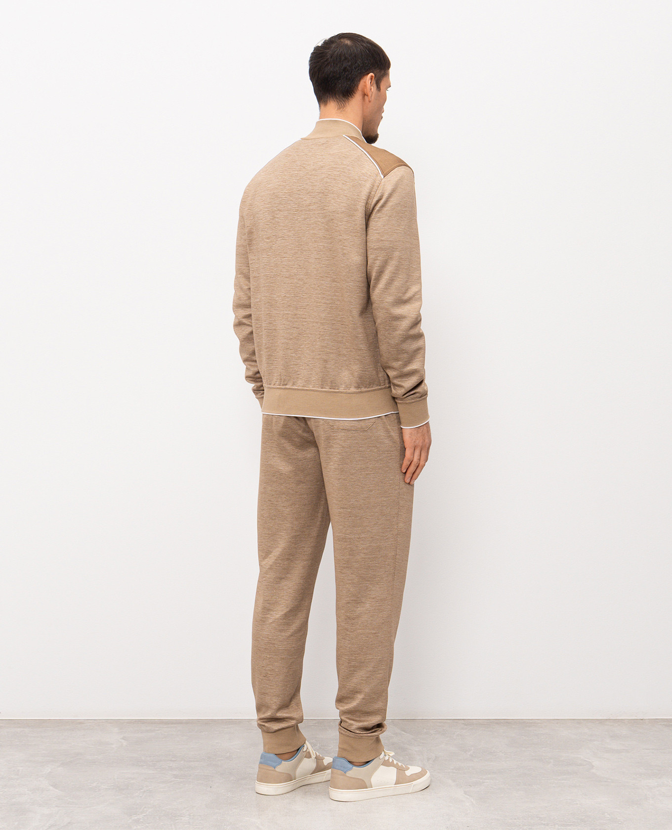 

Brown silk and linen tracksuit Stefano Ricci