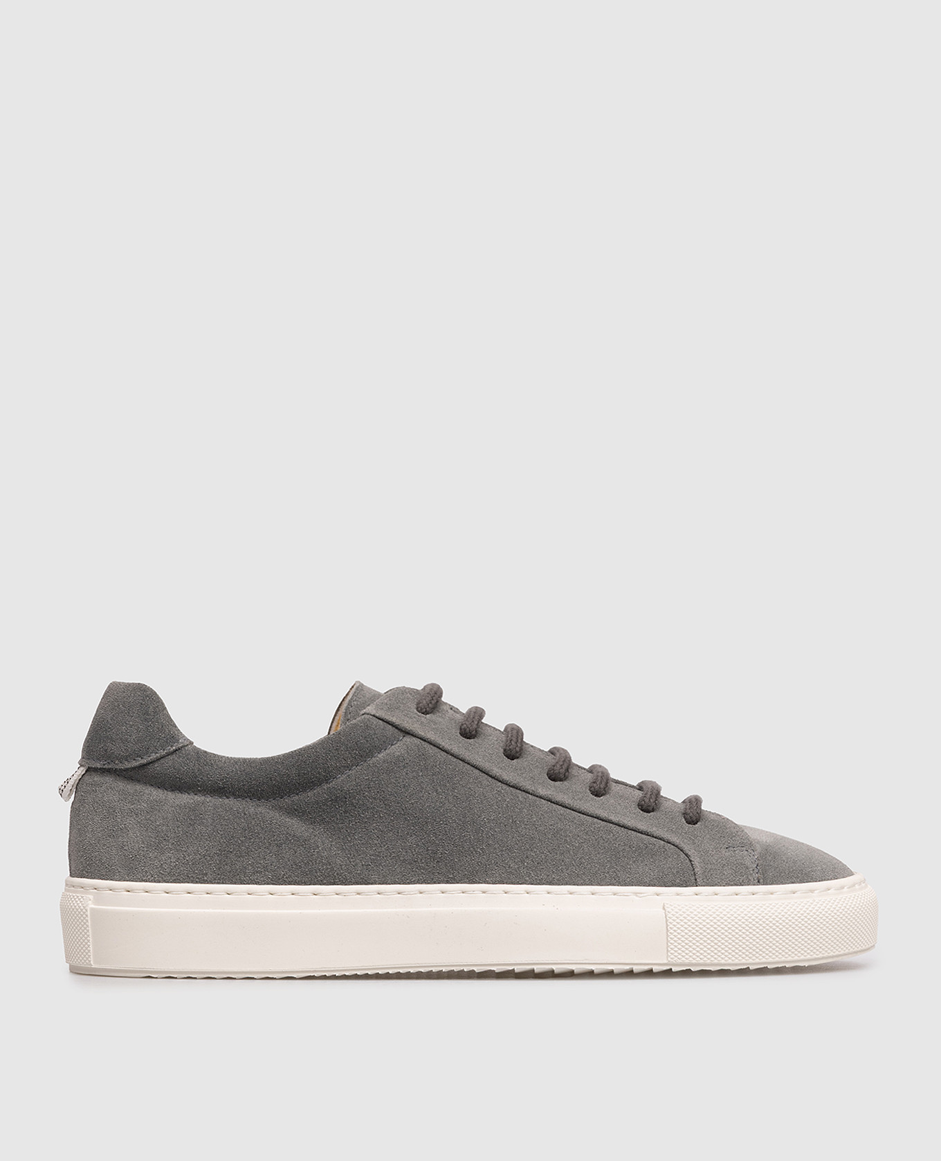 Gray suede sneakers