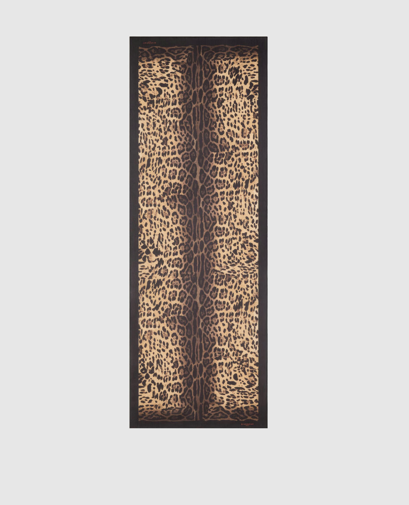 

Animal print silk scarf Givenchy, Brown