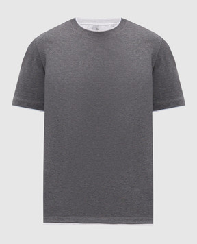 Brunello Cucinelli Gray T-shirt M0B137427