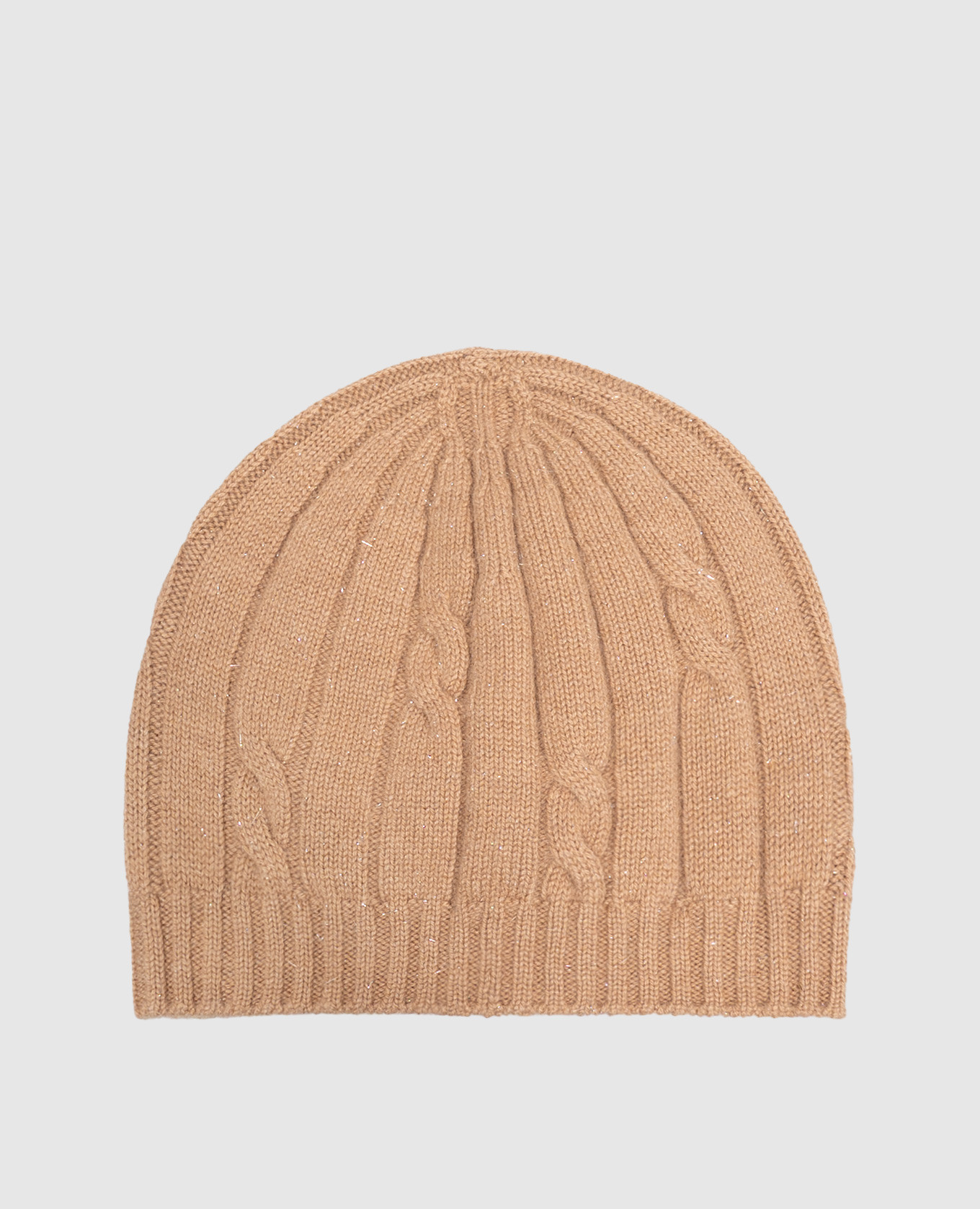 Brown hat with wool and silk