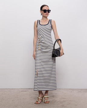 Simkhai White striped midi dress 3261030MJ