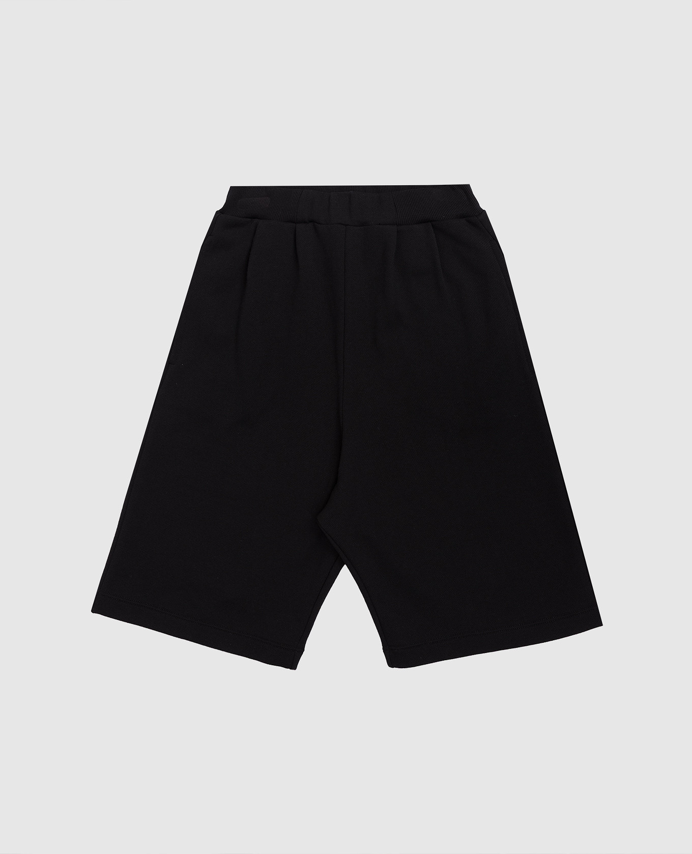 Children's black shorts with a pattern Balmain
