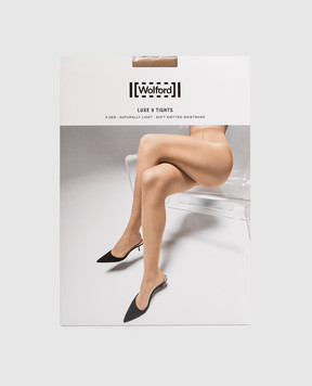 Wolford Brown Luxe 9 den tights 17028