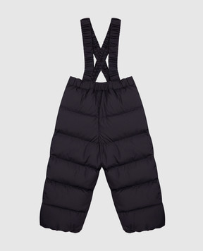Moncler ENFANT Children's blue down pants with a patch L29512A00001597YW