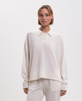 Simonetta Ravizza Jose ivory cashmere jumper F06KN114T10