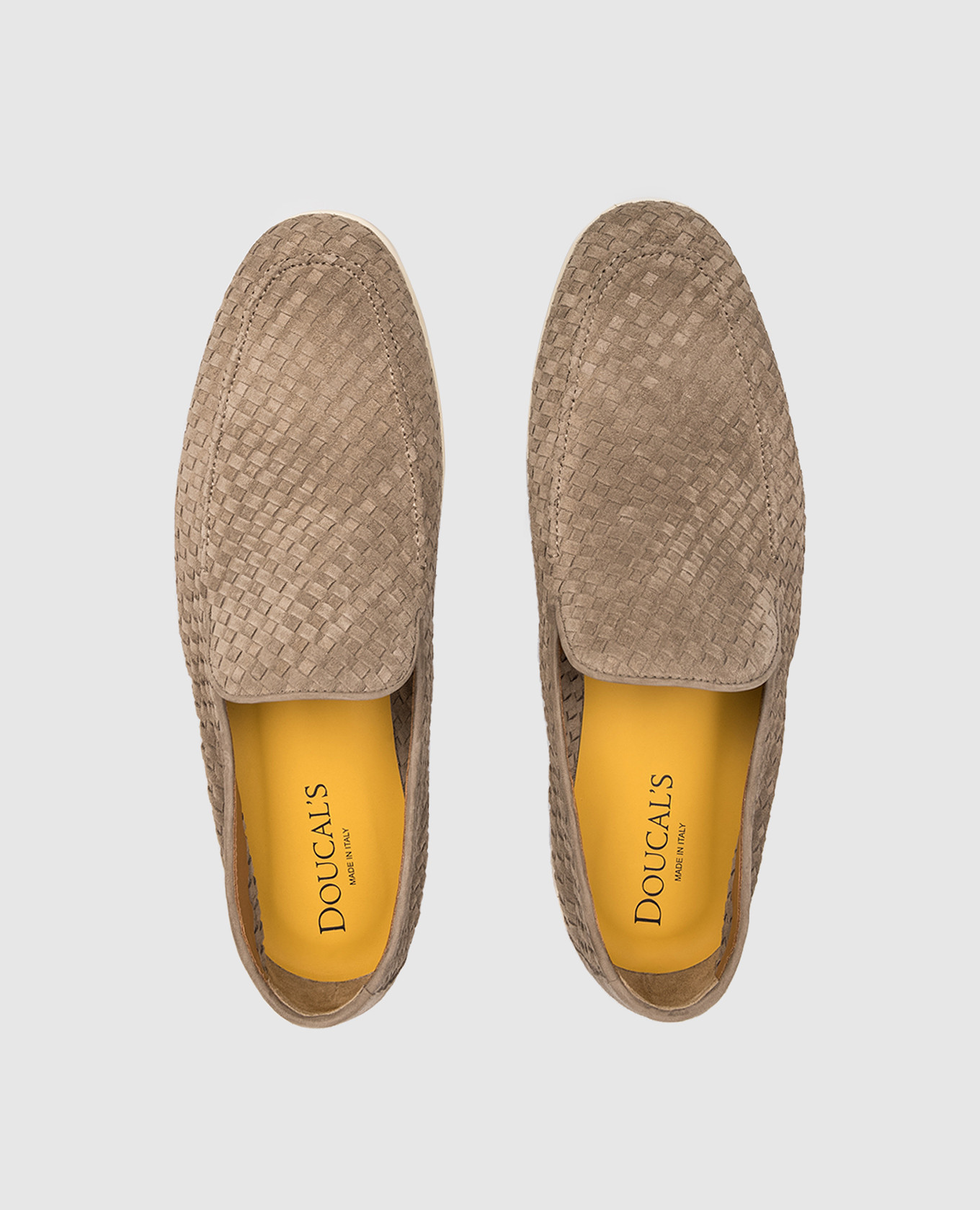 Sauvage brown suede loafers with weave Doucal's 4