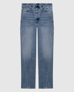 Toteme Blue jeans with logo patch 231240741