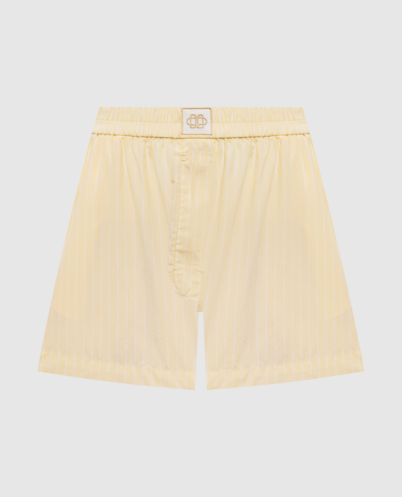 

Sarah yellow striped shorts Simkhai