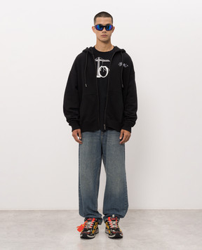 Off-White Black Shared T-shirt with print 44MAA120F26J00N