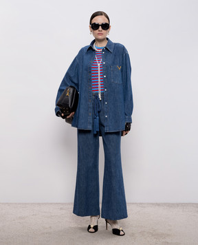 Valentino Blue denim shirt 8B3DB03K9YA