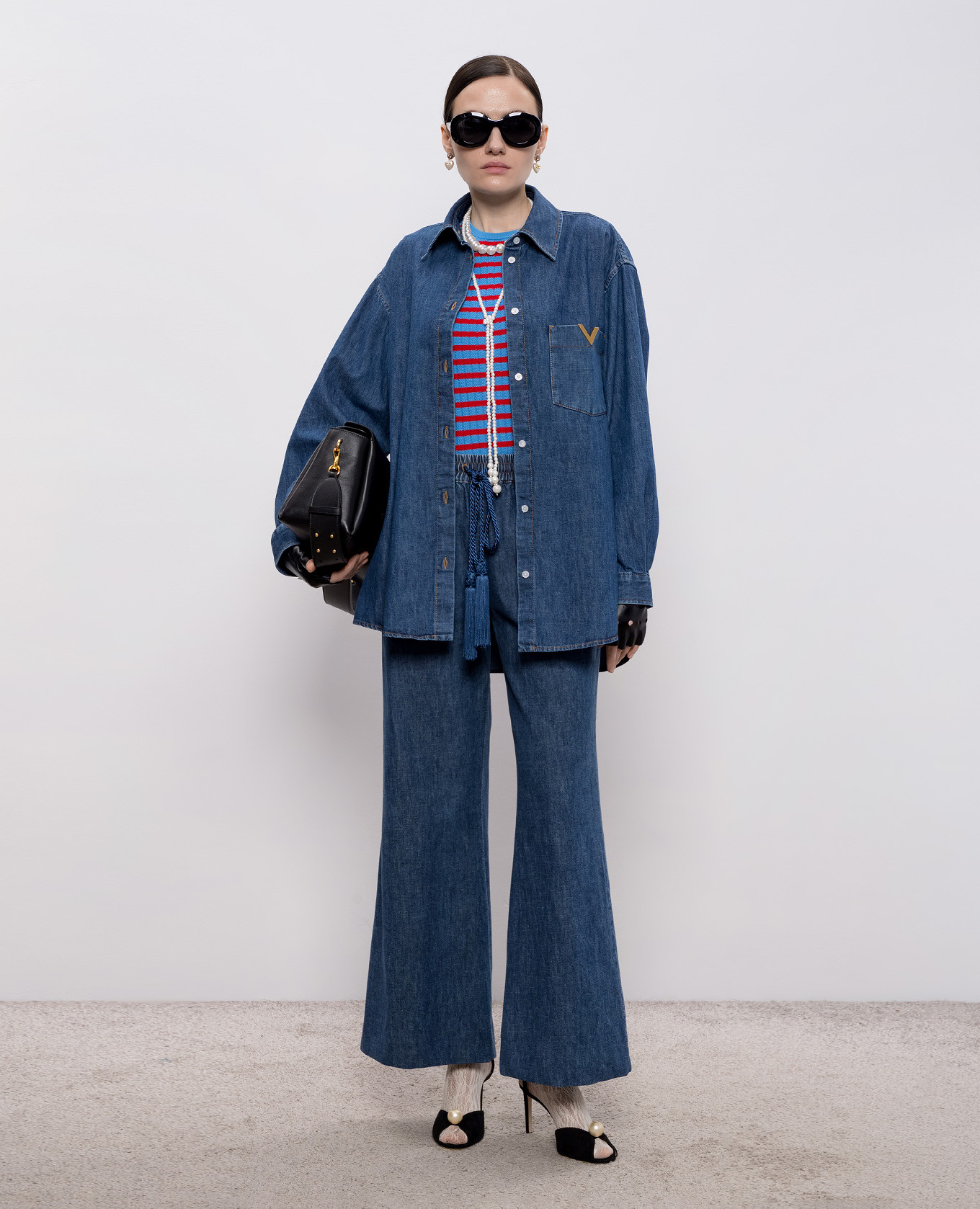 Blue denim shirt Valentino 2