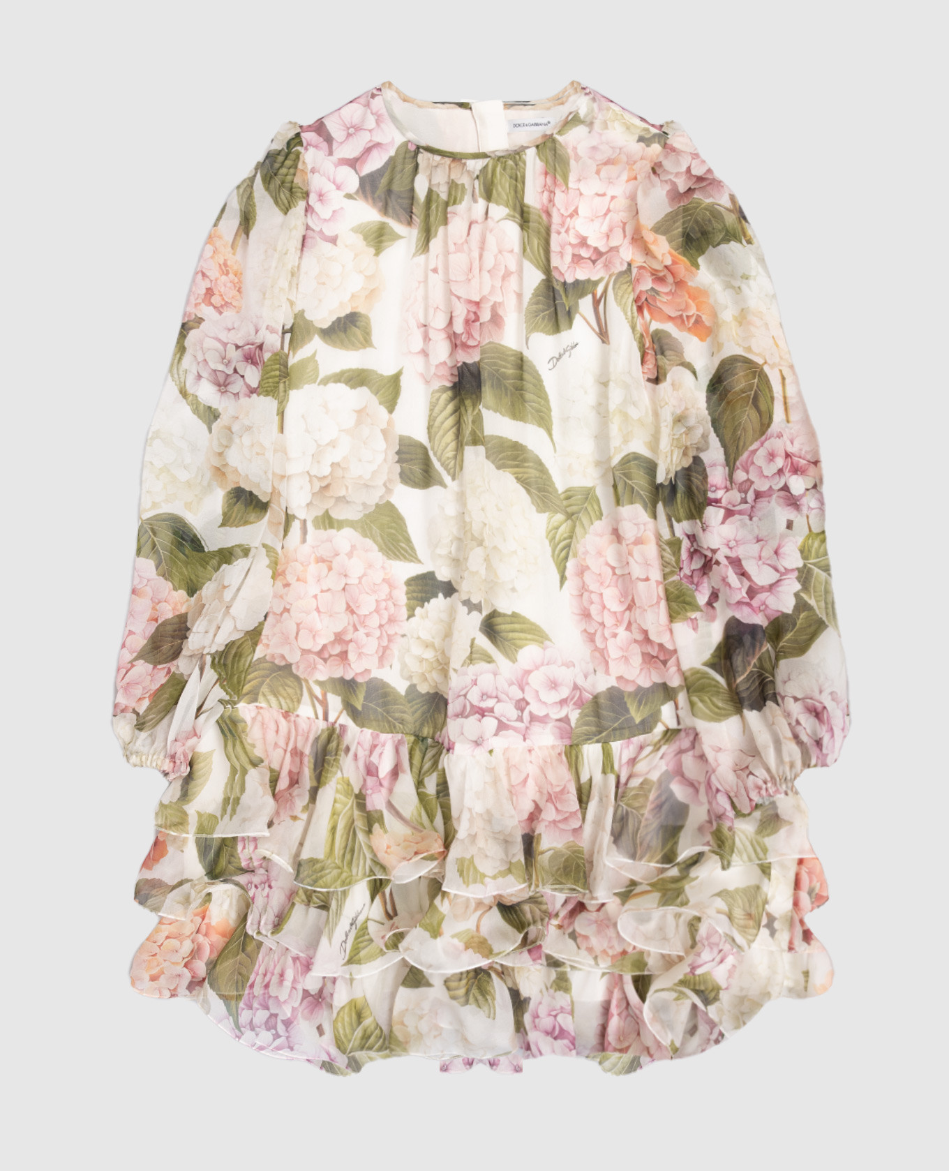 

Children's printed silk dress Dolce&Gabbana, White