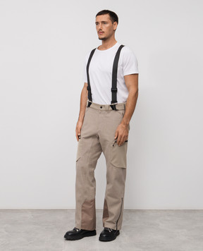 Sease Beige wool ski pants OS080TN637