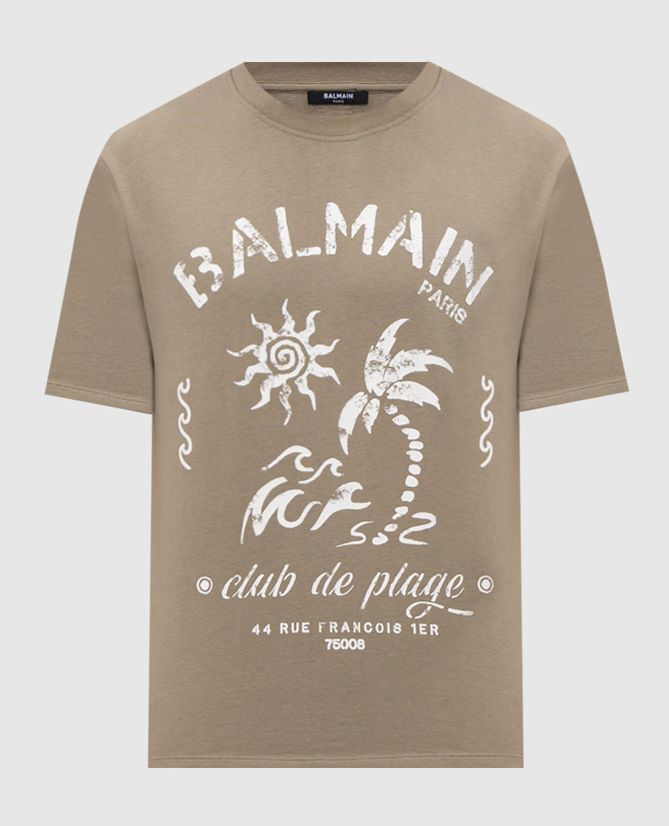 Balmain Plage khaki T-shirt