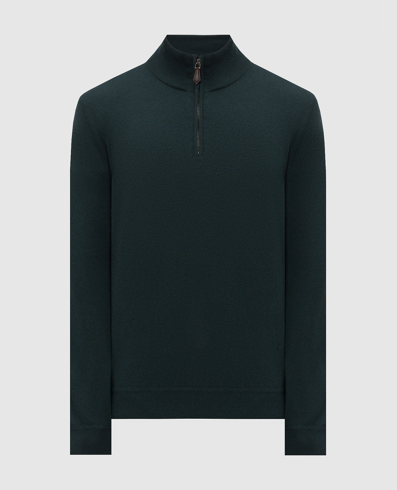Green cashmere jumper