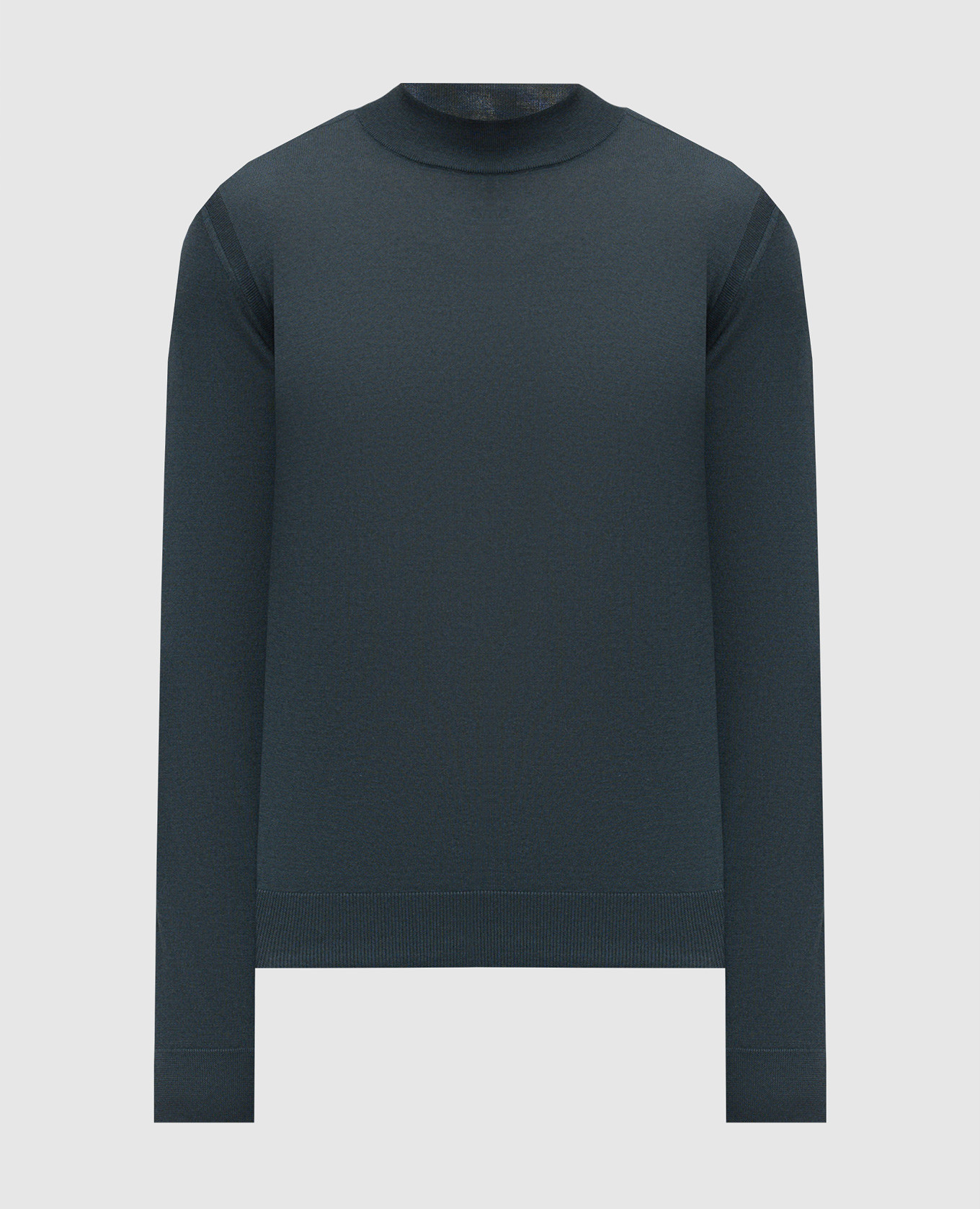 Green cashmere and silk jumper