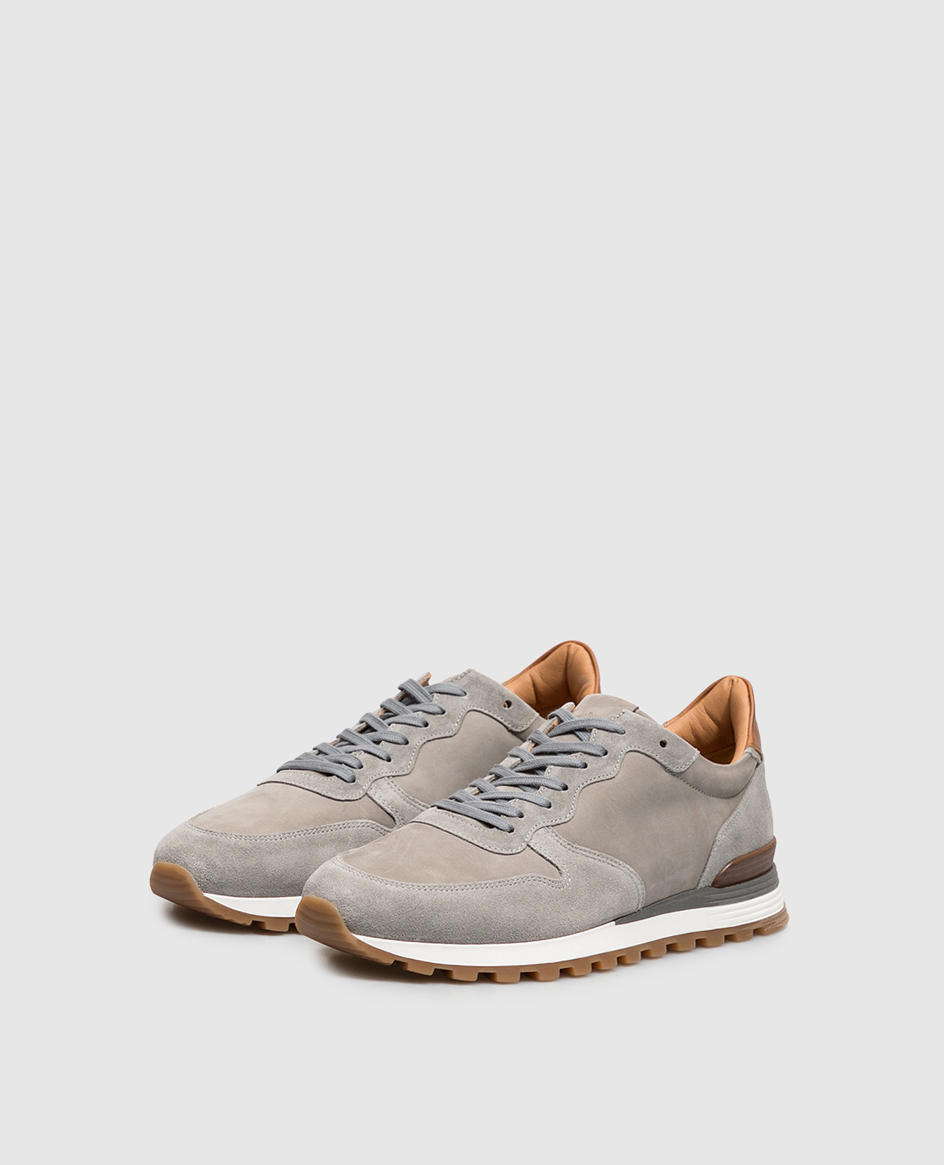 Gray nubuck sneakers Pini Parma 2