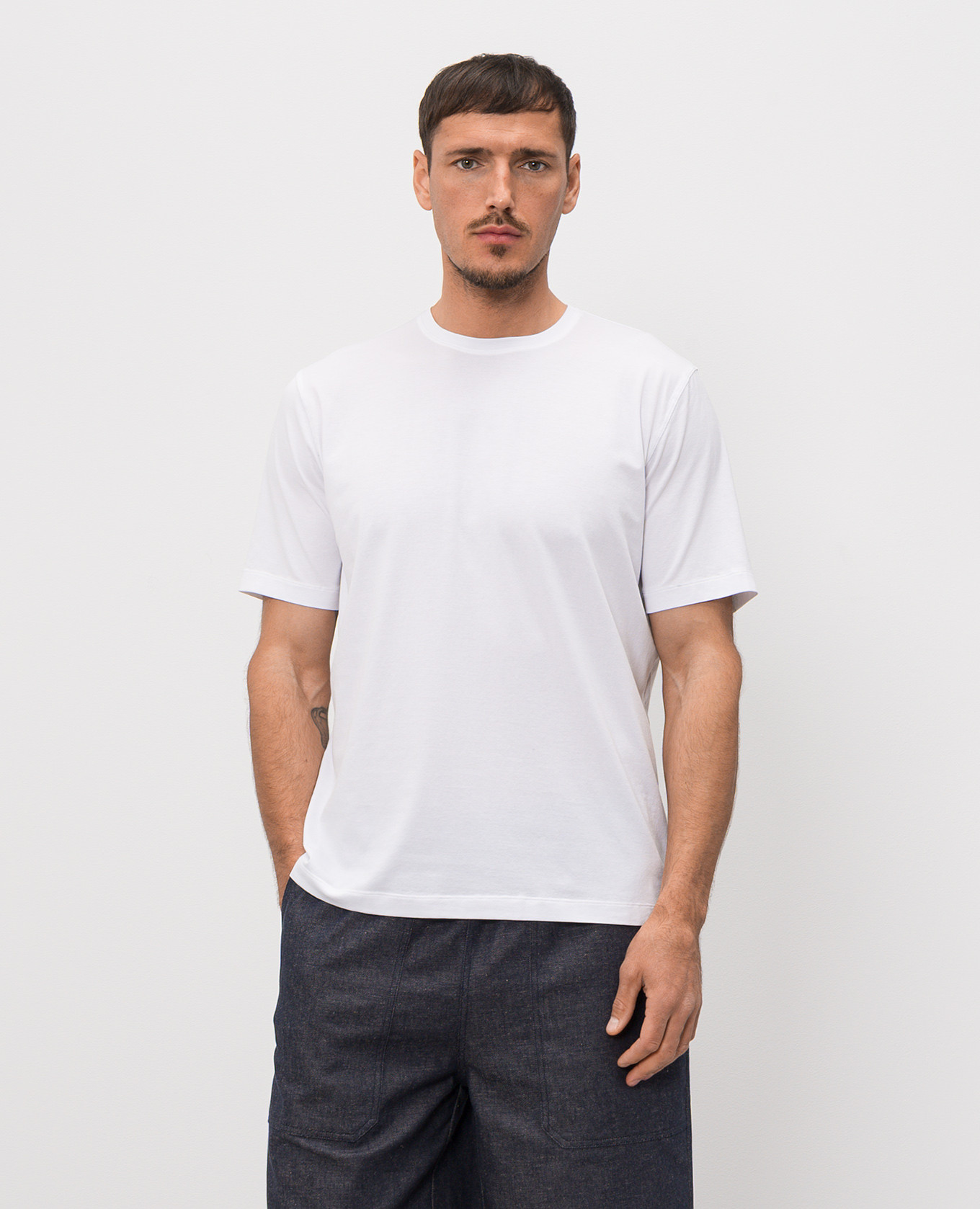 

White T-shirt Cashmere&Whiskey