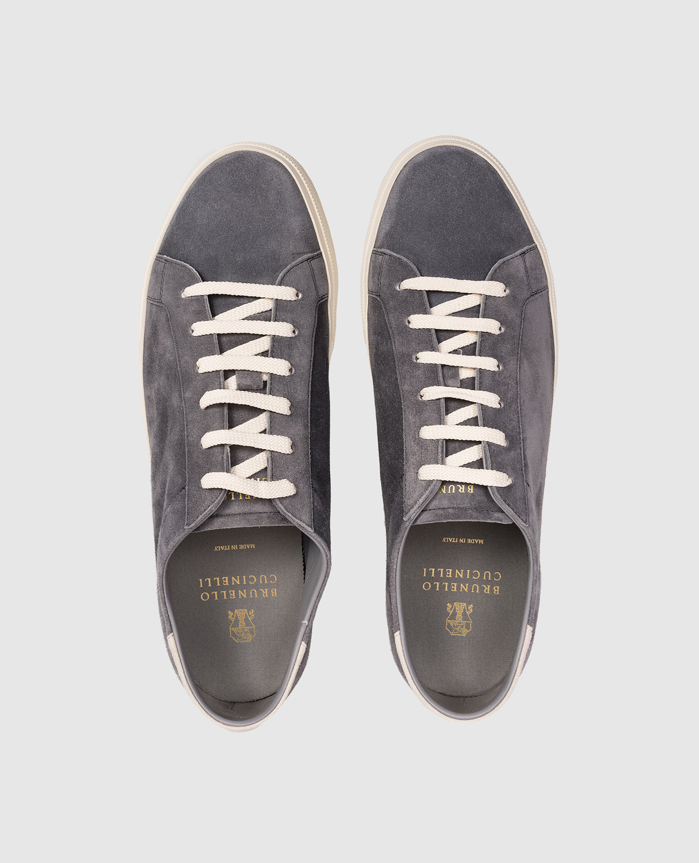 

Gray suede sneakers Brunello Cucinelli, Grey