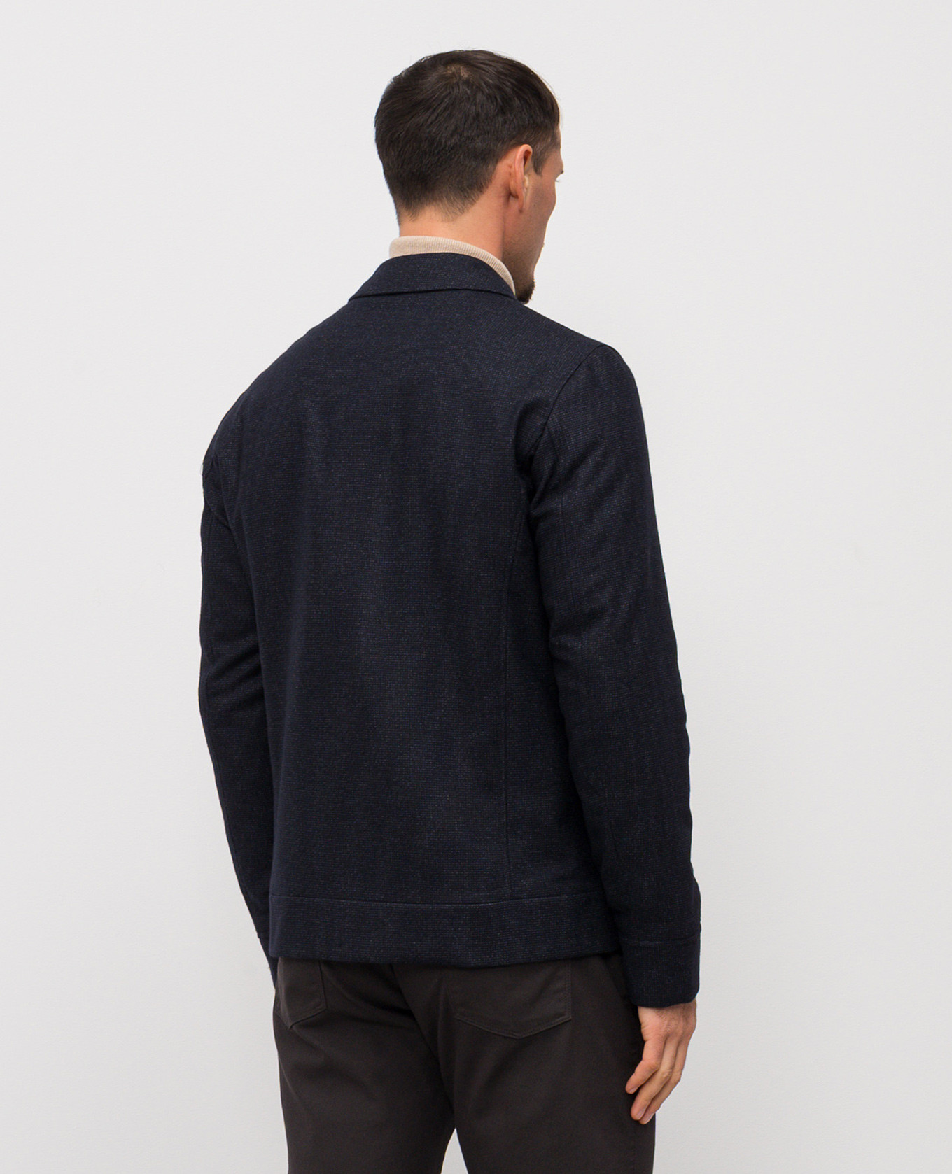 

Blue jacket with wool Florentino