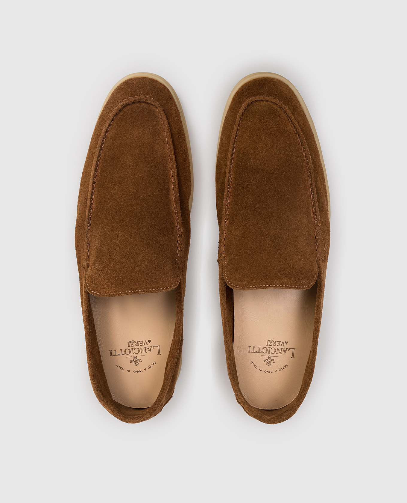 

Brown suede loafers FELIX Lanciotti De Verzi