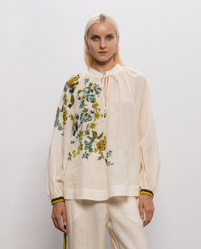 Alemais Phyllis ivory blouse with sash 7311T