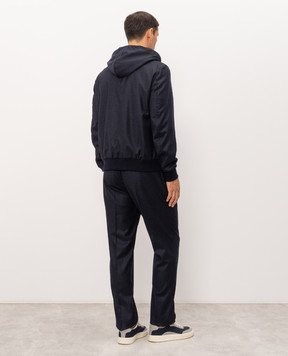 CAPOBIANCO Blue wool and cashmere tracksuit 21M412FA0021M808FA00