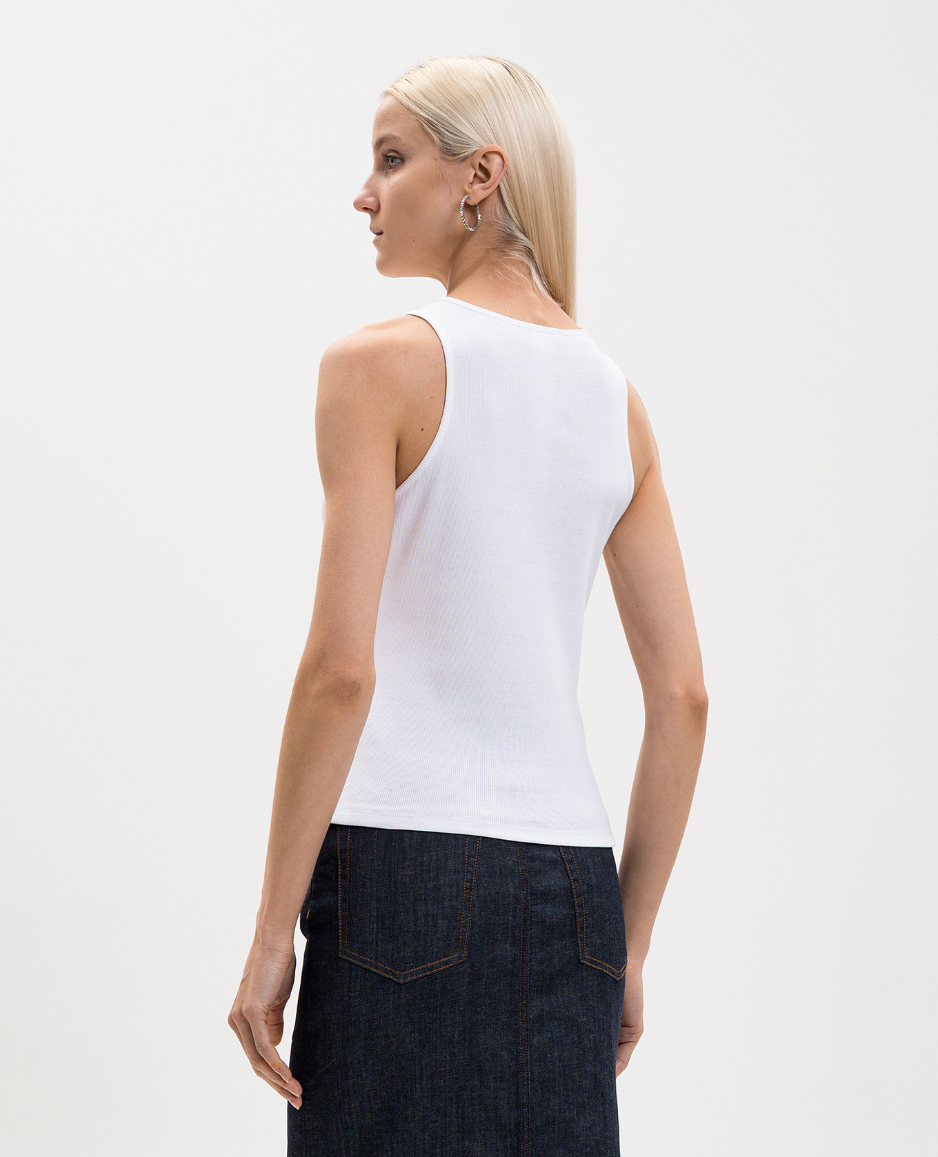 

White ribbed T-shirt Twinset