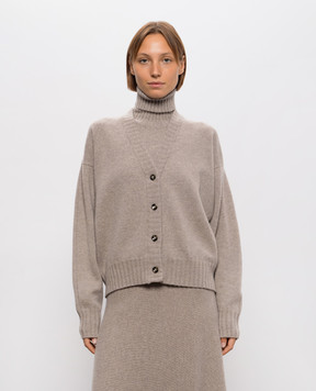 Solotre Beige wool cardigan M3AC0008
