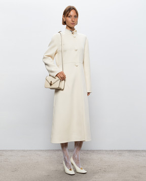 Valentino Ivory wool and cashmere coat 9B3CA8D06JA