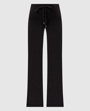 Peserico Brown wool, silk and cashmere trousers A94117F12K09283