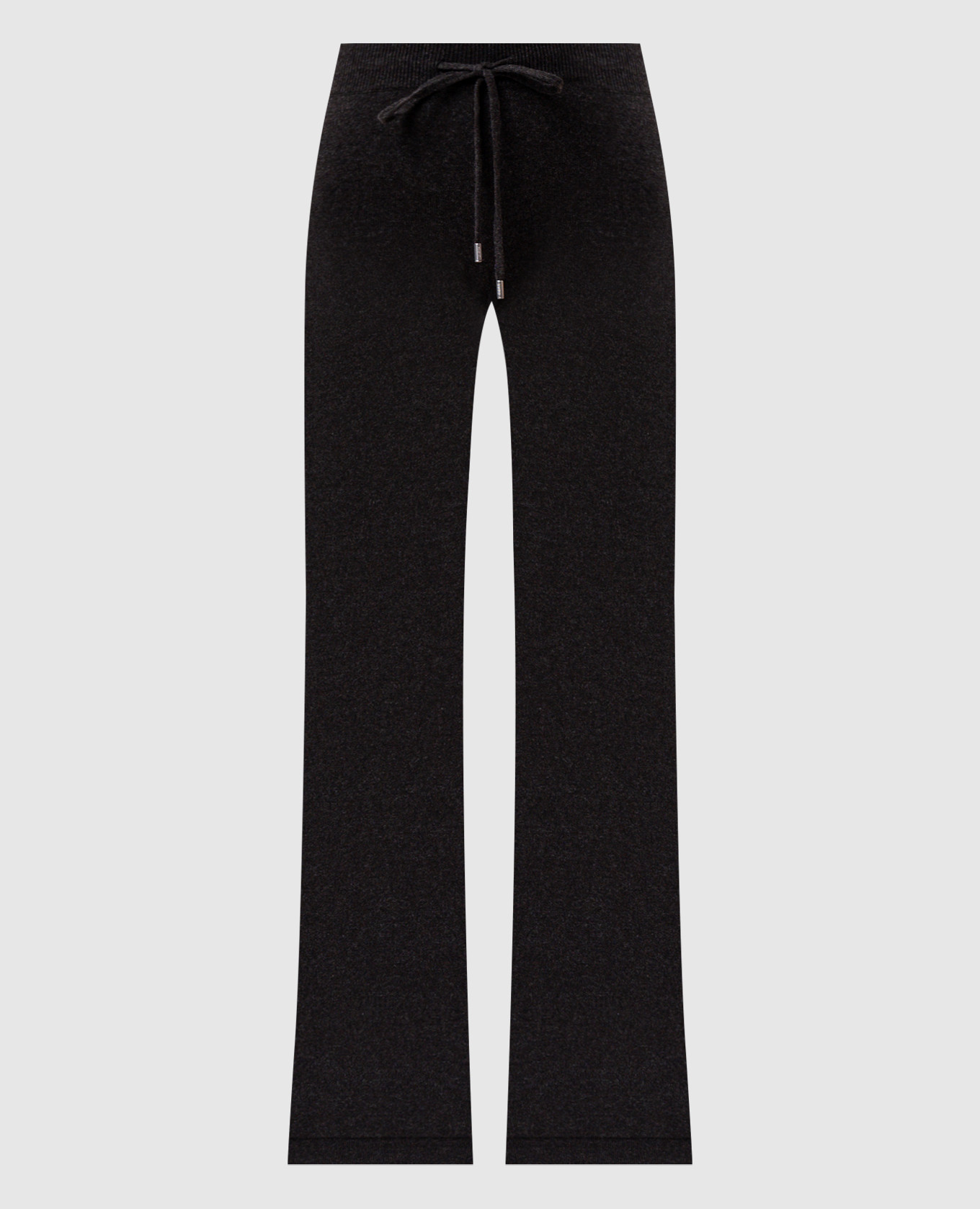 Brown wool, silk and cashmere trousers