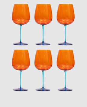 La Reine Set of orange Joy gin glasses 6 pcs JOYGINTONIC