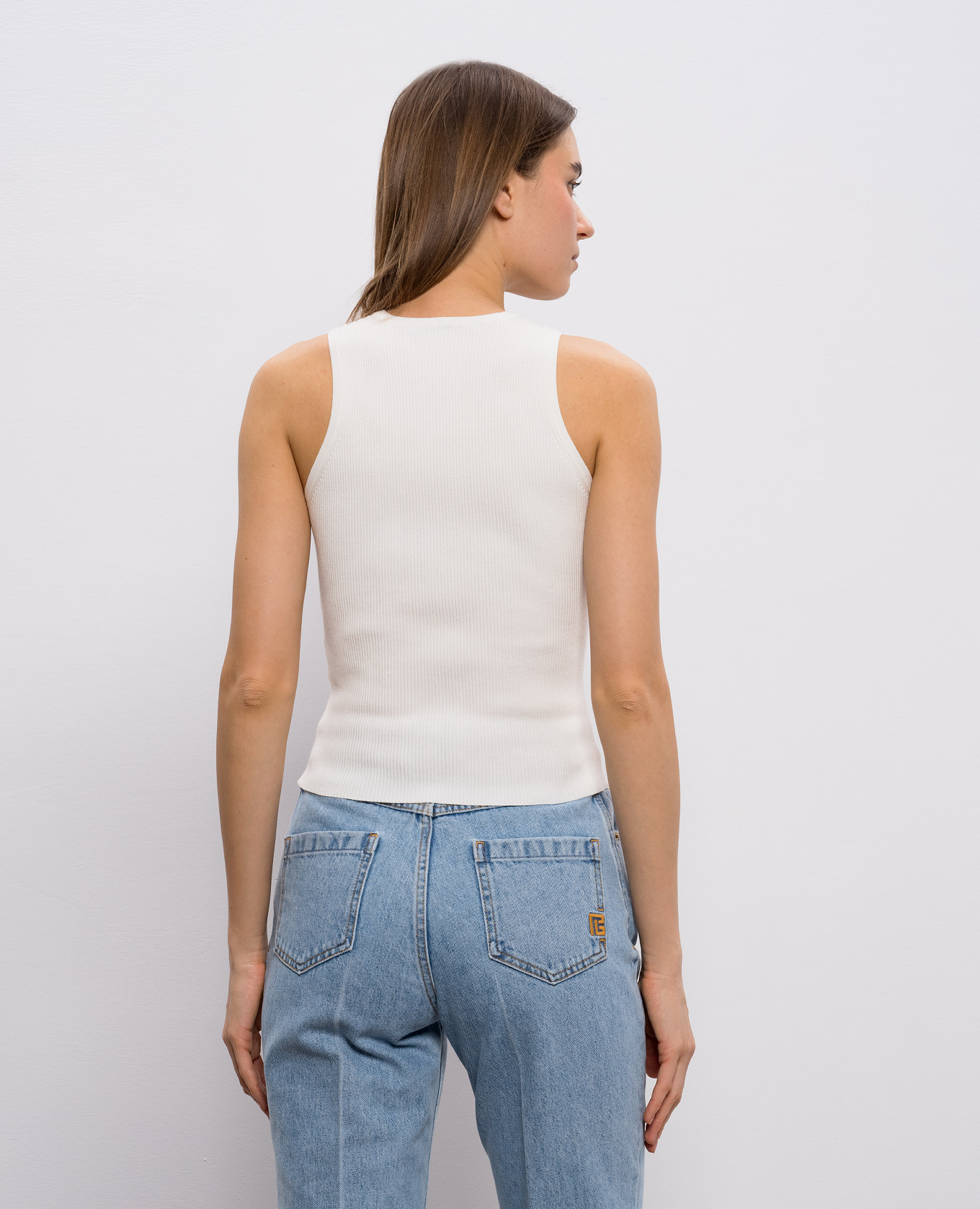 White ribbed top Ermanno Scervino 4