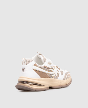 Palm Angels White Runner combo sneakers PMIA10TS26LEA001