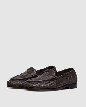 Bottega Veneta Silenzio brown leather loafers 867565V2ED0
