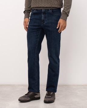 Stefano Ricci Blue jeans with monogram embroidery M8T63B2110TBRKL
