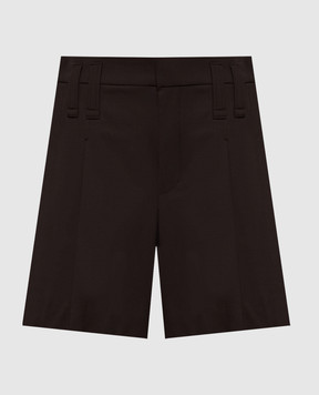 Brunello Cucinelli Brown shorts with wool M0W07P8953