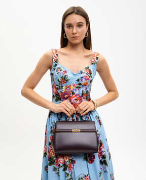 Dolce&Gabbana Marlene purple leather satchel bag BB7932A3G19