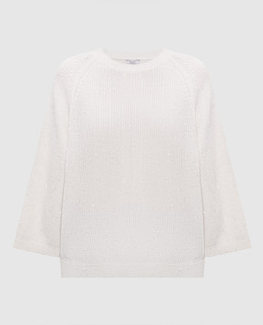 Peserico White sequined jumper A99099F079312A
