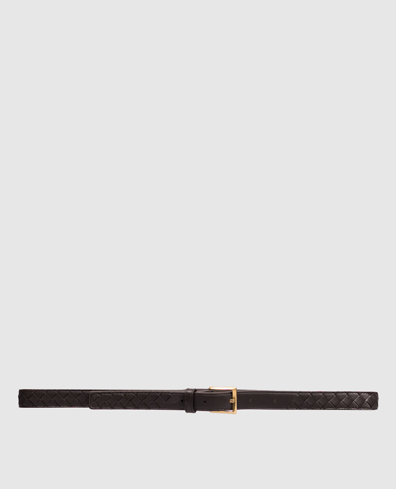 Dark brown leather belt