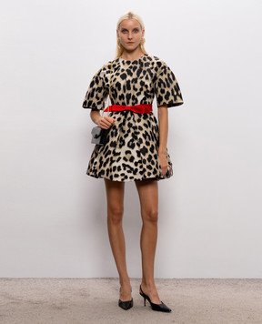 Givenchy Beige Cocoon mini dress with print BW231116VJ