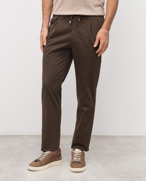 Enrico Mandelli Brown cotton pants GYM02B5653