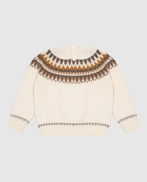 Moncler ENFANT Ivory wool and cashmere children's sweater L29519C00003M4281