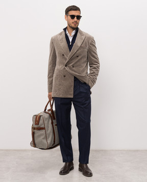 Brunello Cucinelli Dark blue wool pants ME226E1710
