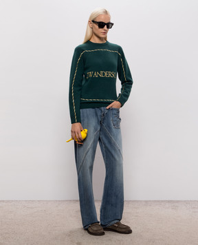 JW Anderson Blue jeans with logo patch DT0127PG1849