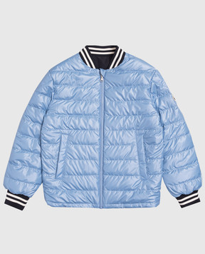 Moncler ENFANT Cemal children's blue reversible down bomber jacket L19541A0001259876