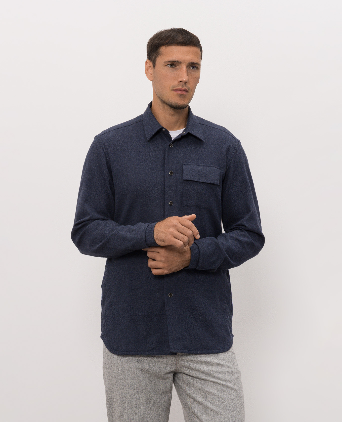 Blue shirt Kiton 3