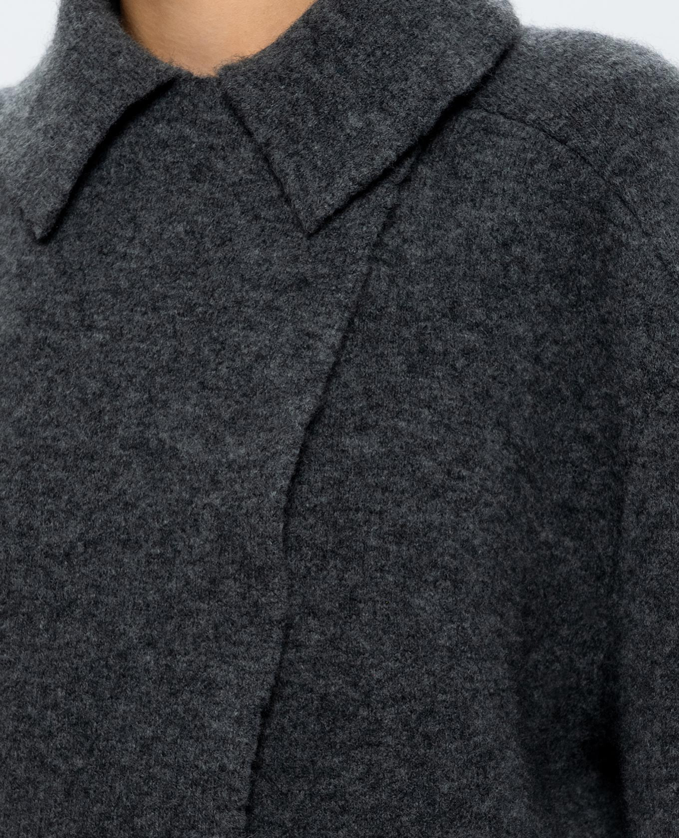 Gray cropped coat BOBOUTIC 5
